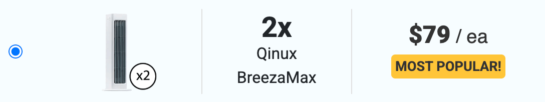 Double BreezaMax Portable AC 50% discount Package
