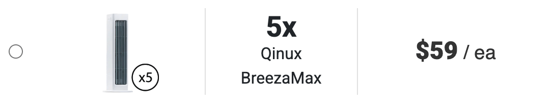 Five BreezaMax Portable AC Massive 50% discount Package